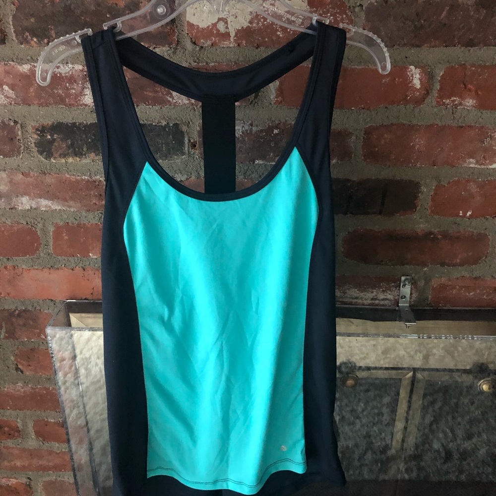 Navy/turquoise Athletic tank top size S
